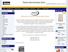Tablet Screenshot of parkermerchandise.com
